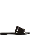 Giuseppe Zanotti Shirley Crystal-embellished Sandals In Schwarz