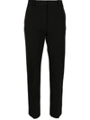 Joseph Coleman Regular-fit Mid-rise Straight Stretch-wool Trousers In Black