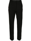 Joseph High-rise Straight-leg Trousers In Black