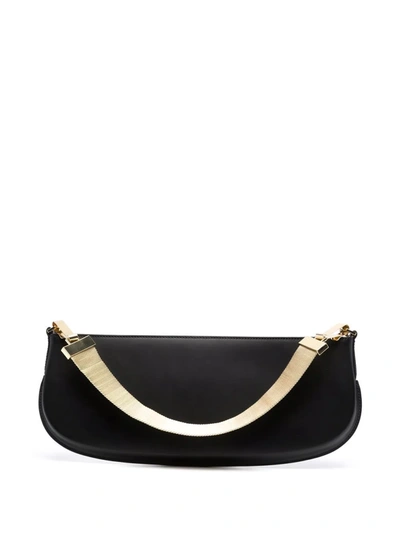 By Far Leather Tote Bag In Schwarz