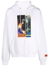 HERON PRESTON SPLIT-HERONS PRINT HOODIE