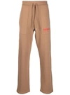 Ambush Fleeced Cotton Workshop Joggers With Drawstring Waist In Nude