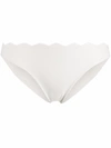 Marysia Antibes Scalloped Bikini Briefs In Weiss