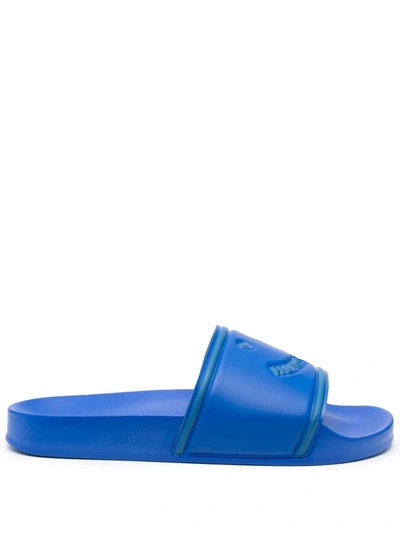 Ps By Paul Smith Rubber Happy Summit Slides In Blue