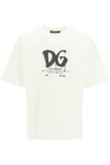 Dolce & Gabbana Men's Spray Paint Dg T-shirt In White