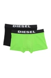 Diesel Boxer Briefs In Black/green