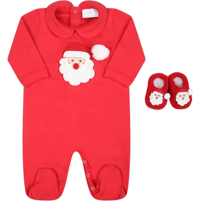 Story Loris Red Set For Babykids With Santa Claus In White