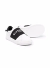 GIVENCHY LEATHER SNEAKERS WITH LOGO BAND,H2905410B