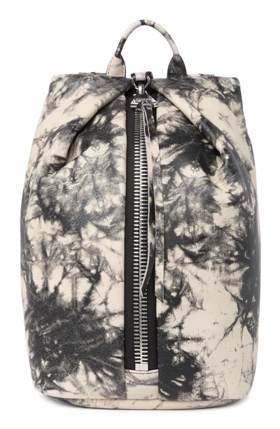 Aimee Kestenberg Ava Leather Backpack In Vanilla Black Tie Dy