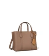 Tory Burch Small Perry Triple-compartment Tote Bag In Clam Shell