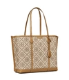 Tory Burch Perry T Monogram Triple-compartment Tote