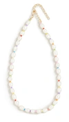 ADINAS JEWELS MULTI COLOR PEARL BEAD NECKLACE,ADIJE30067