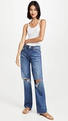 Re/done Blue 90s High-rise Loose Jeans