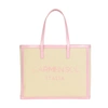 Carmen Sol Roma Canvas Large Tote In Baby-pink