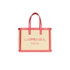 Carmen Sol Venezia Canvas Mini Tote In Neon Pink