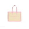 Carmen Sol Venezia Canvas Mini Tote In Baby-pink