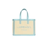 Carmen Sol Venezia Canvas Mini Tote In Baby-blue