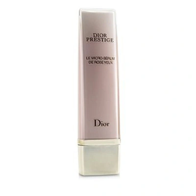 Dior Unisex Prestige Le Micro-serum De Rose Yeux Illuminating Micro-nutritive Eye Serum Cream 0.5 oz Skin In Beige,pink