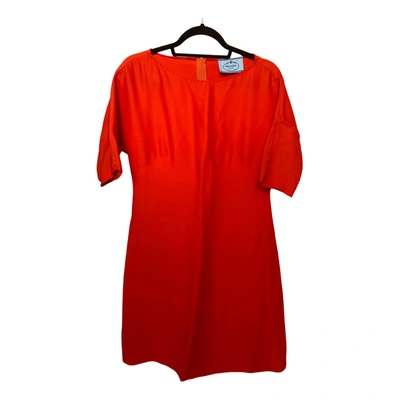 Pre-owned Prada Dress In Red