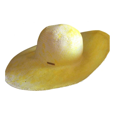 Pre-owned Borsalino Hat In Yellow