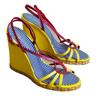 Pre-owned Dsquared2 Leather Sandal In Multicolour