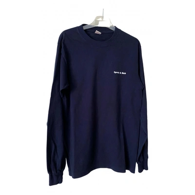 Pre-owned Sporty And Rich Knitwear In Navy
