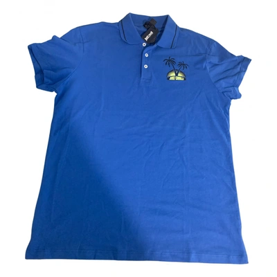 Pre-owned Just Cavalli Polo Shirt In Blue