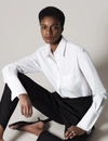Another Tomorrow Men's Shirt In White