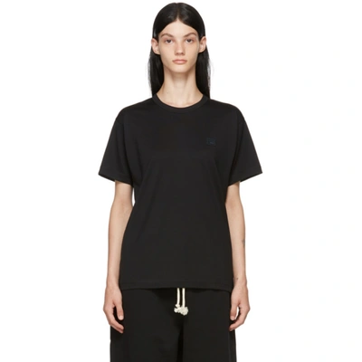 Acne Studios Nash Logo-patch Cotton-jersey T-shirt In Black