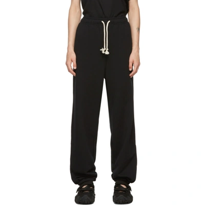 Acne Studios Black French Terry Lounge Pants