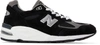 New Balance Black Made In Us 990v2 Sneakers In Blk/wht