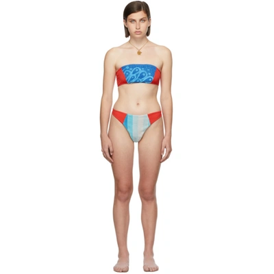 Rave Review Ssense Exclusive Multicolor June Juno Bikini In Color A Red