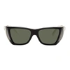 Jw Anderson Black & White Persol Edition Wide Frame Sunglasses In 115231 Black