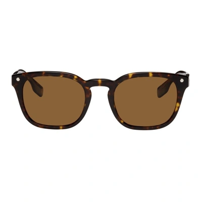 Burberry Men's Polarized Low Bridge Fit Sunglasses, Be4329f Ellis 55 In Brown