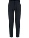 Osklen Fluid Linen Tailored Trousers In Blue