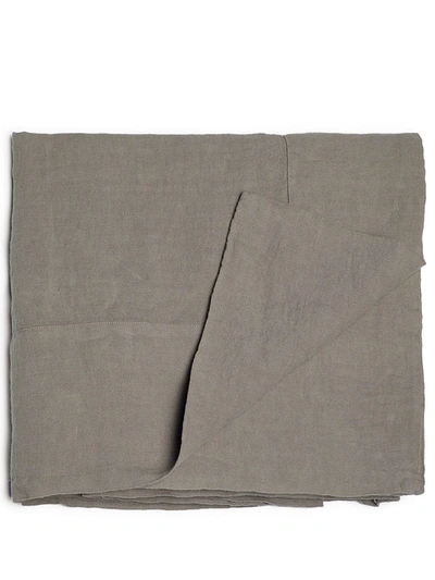 Once Milano Medium Linen Tablecloth In Grey