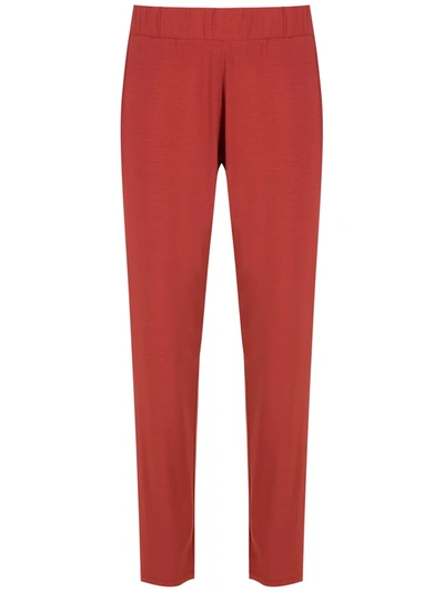 Lygia & Nanny Elasticated-waist Trousers In Red
