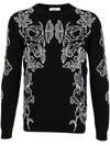 VALENTINO BUTTERFLY-PRINT KNITTED JUMPER