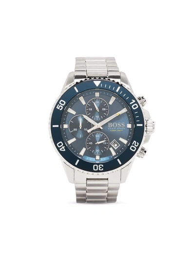 Hugo Boss Admiral Chronograph 45mm In Blue