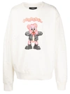 DOMREBEL PUNK BEAR CREWNECK SWEARSHIRT