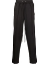 Domrebel Logo-tape Track Pants In Black