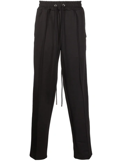 Domrebel Logo-tape Track Trousers In Black