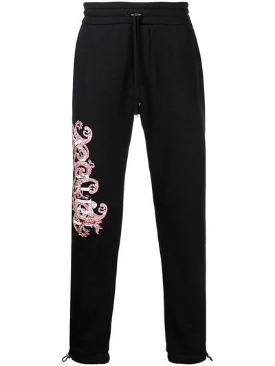 Amiri Paisley Allover Sweatpants Black And Red