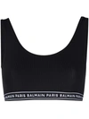 BALMAIN LOGO-UNDERBAND SPORTS BRA