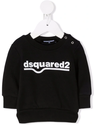 Dsquared2 Babies' Logo-print Sweatshirt In Black