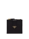 Prada Saffiano Leather Wallet In Black