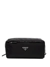 Prada Re-nylon Wash Bag In Black
