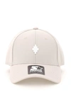 Marcelo Burlon County Of Milan Marcelo Burlon Starter Cross Baseball Cap In Beige White (beige)