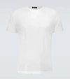 Loro Piana Silk & Cotton Soft Jersey T-shirt In White