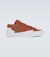Nike Mens Light British Tan Univer Sacai X Blazer Low Leather And Suede Low-top Trainers 7.5 In Brown